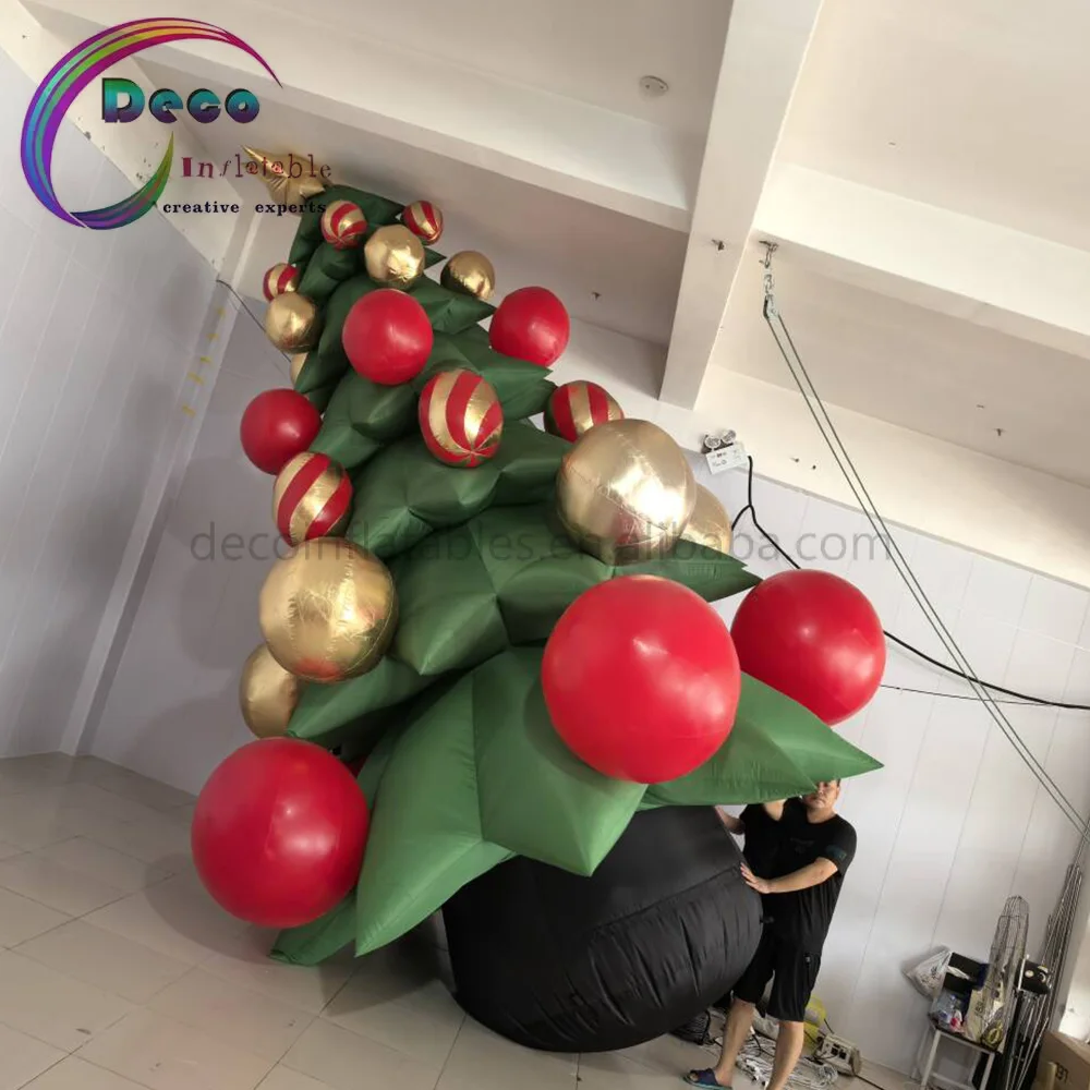 Custom 6m Inflatable Christmas Tree Arch For Outdoor Events & Party Decorations For Promotions & Advertising