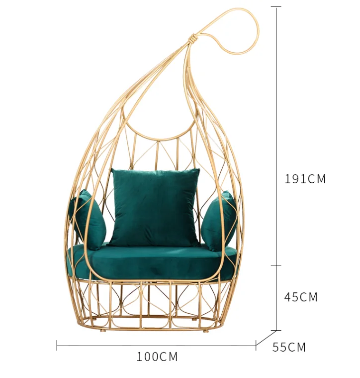 Nordic Fashion Modeling Creative Innovation Design Wrought Iron Sofa Chair
