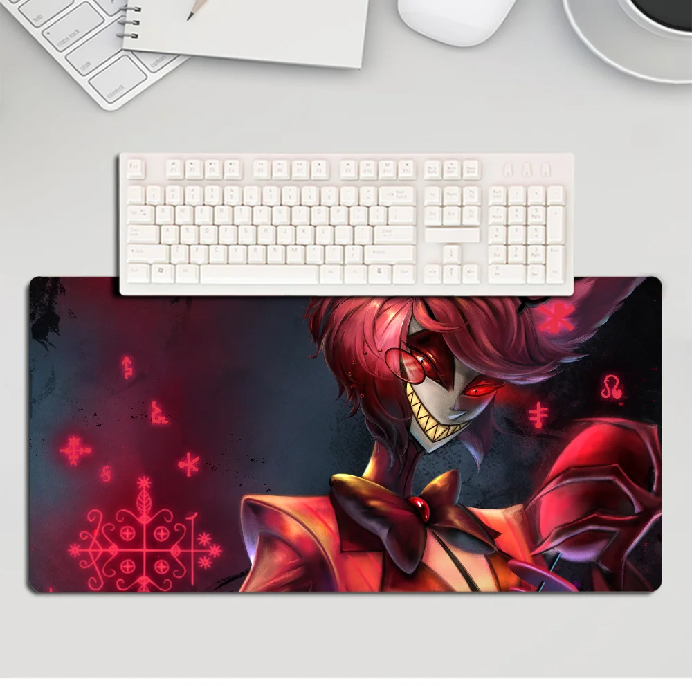 Anime H-Hazbin H-Hotel Mousepad Large Gaming Mouse Pad LockEdge Thickened Computer Keyboard Table Desk Mat image 4