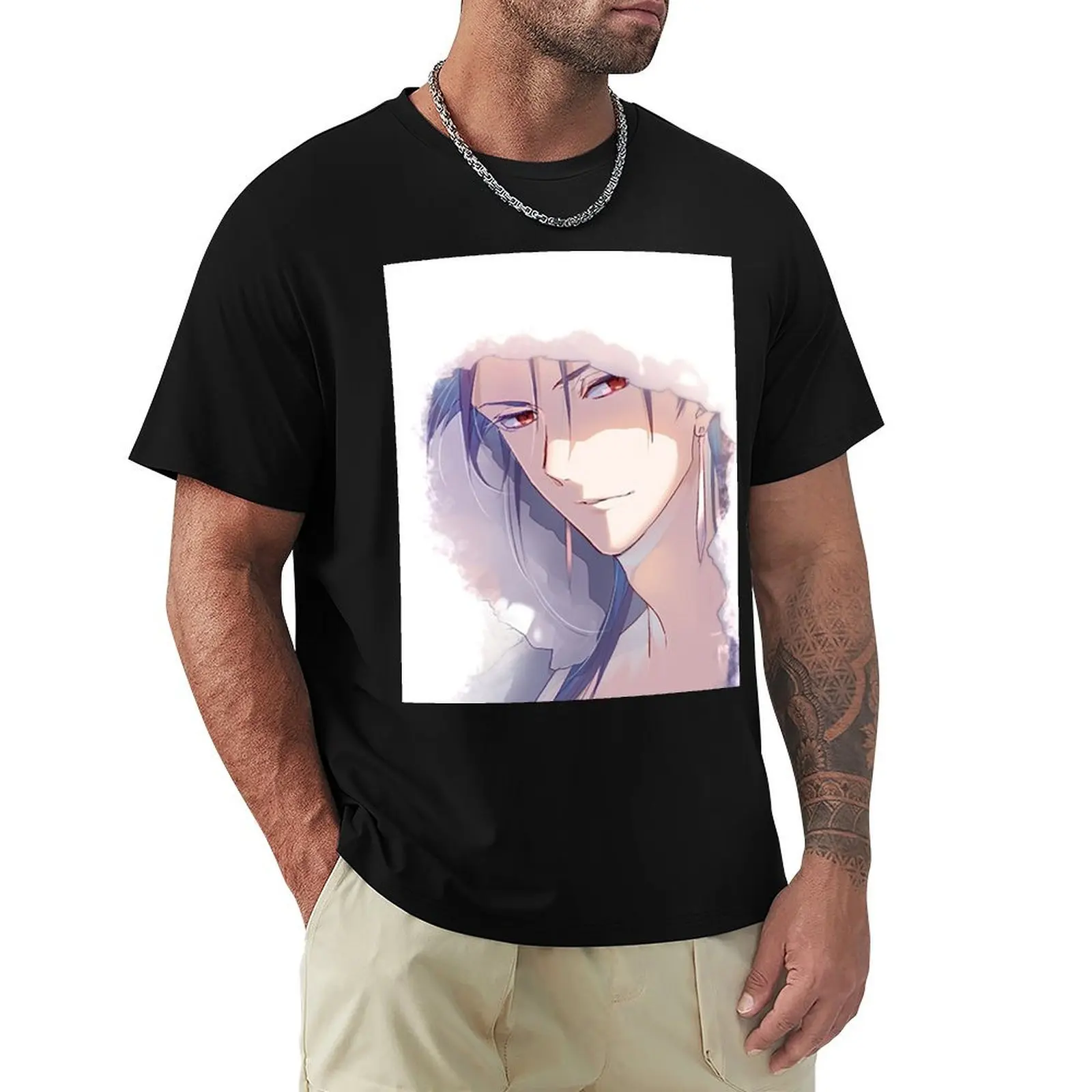 Lancer Cu Chuliann Fate T-Shirt Fashion Graphic Tee for Men