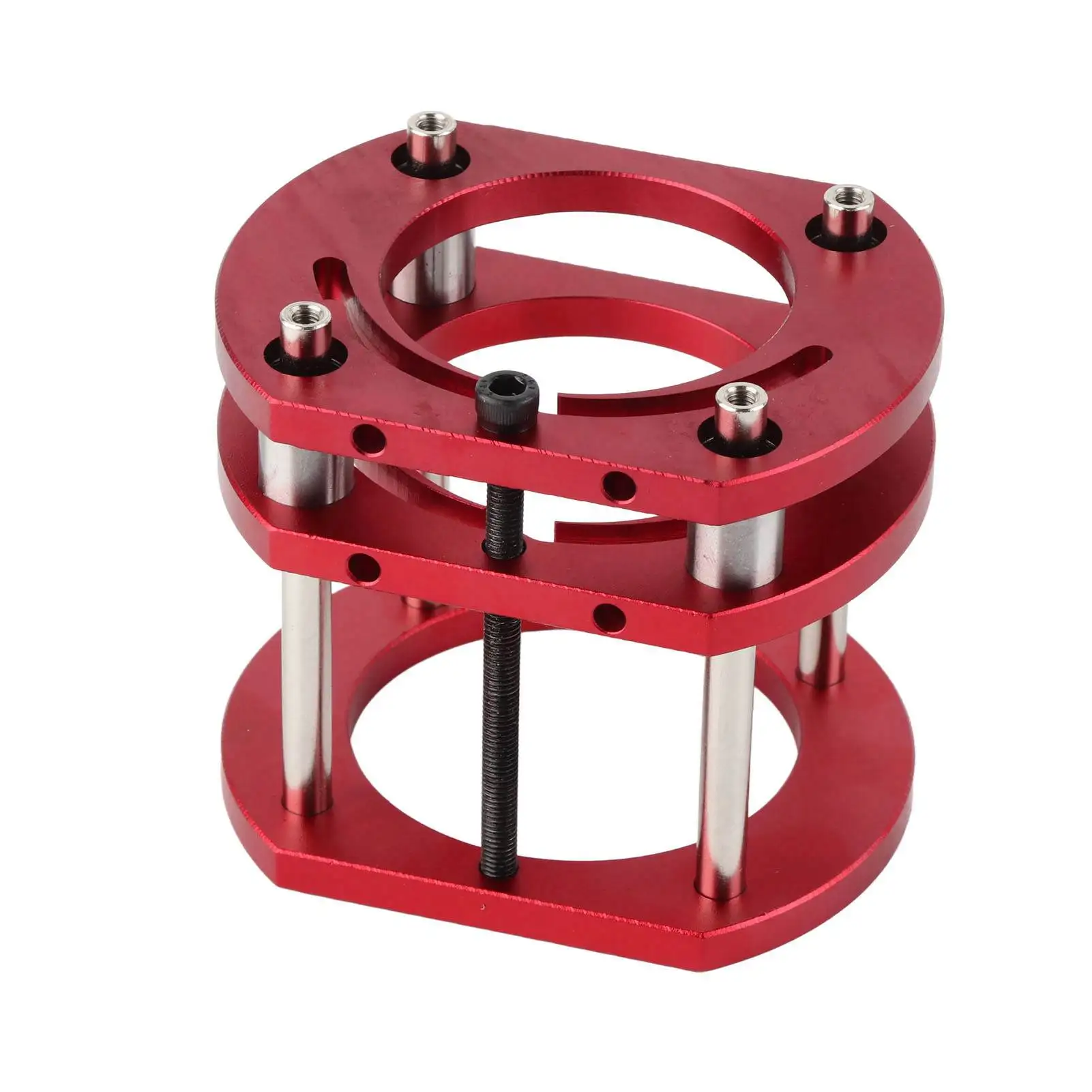 

Router Lift Base Aluminum Alloy Stainless Steel 4 Jaw Clamping Router Table Lifting System Base