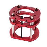 Router Lift Base Aluminum Alloy Stainless Steel 4 Jaw Clamping Router Table Lifting System Base