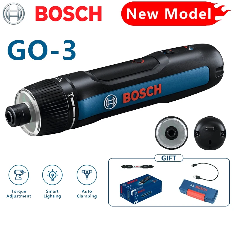 BOSCH GO 3 Original 3.6 Vintelligent Portable Electric Screwdriver USB Charging Interface Multifunctional Combination Series