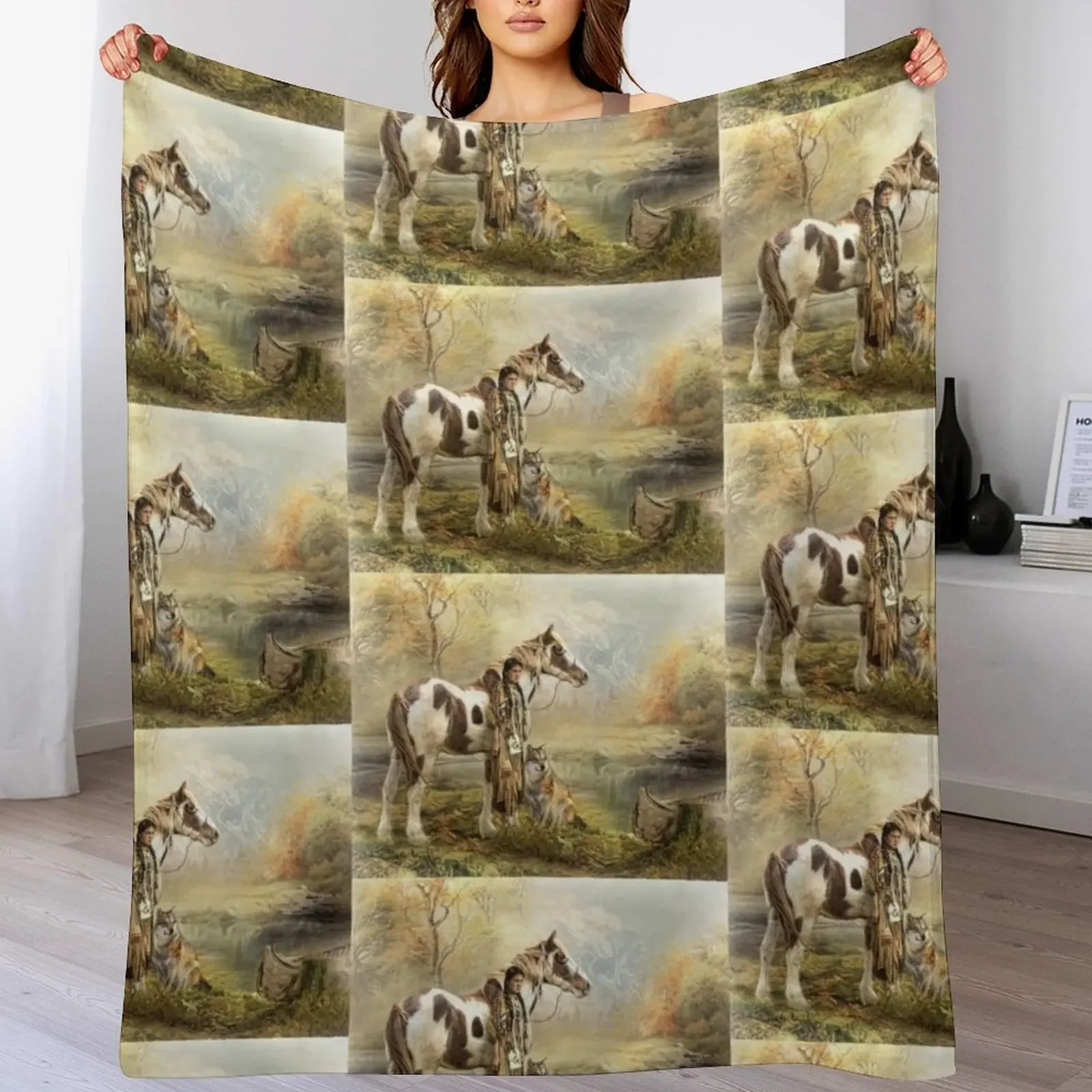 

New Indian Autumn Throw Blanket Comforter Single Furrys Stuffeds Blankets