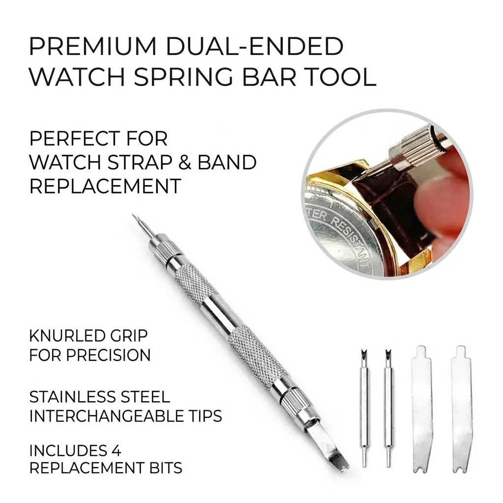 Double Headed Watch Repair Tool Watch Spring Bar Tool Watchband Strap Removal Disassembly Pins Watchmaker Tools Accessories