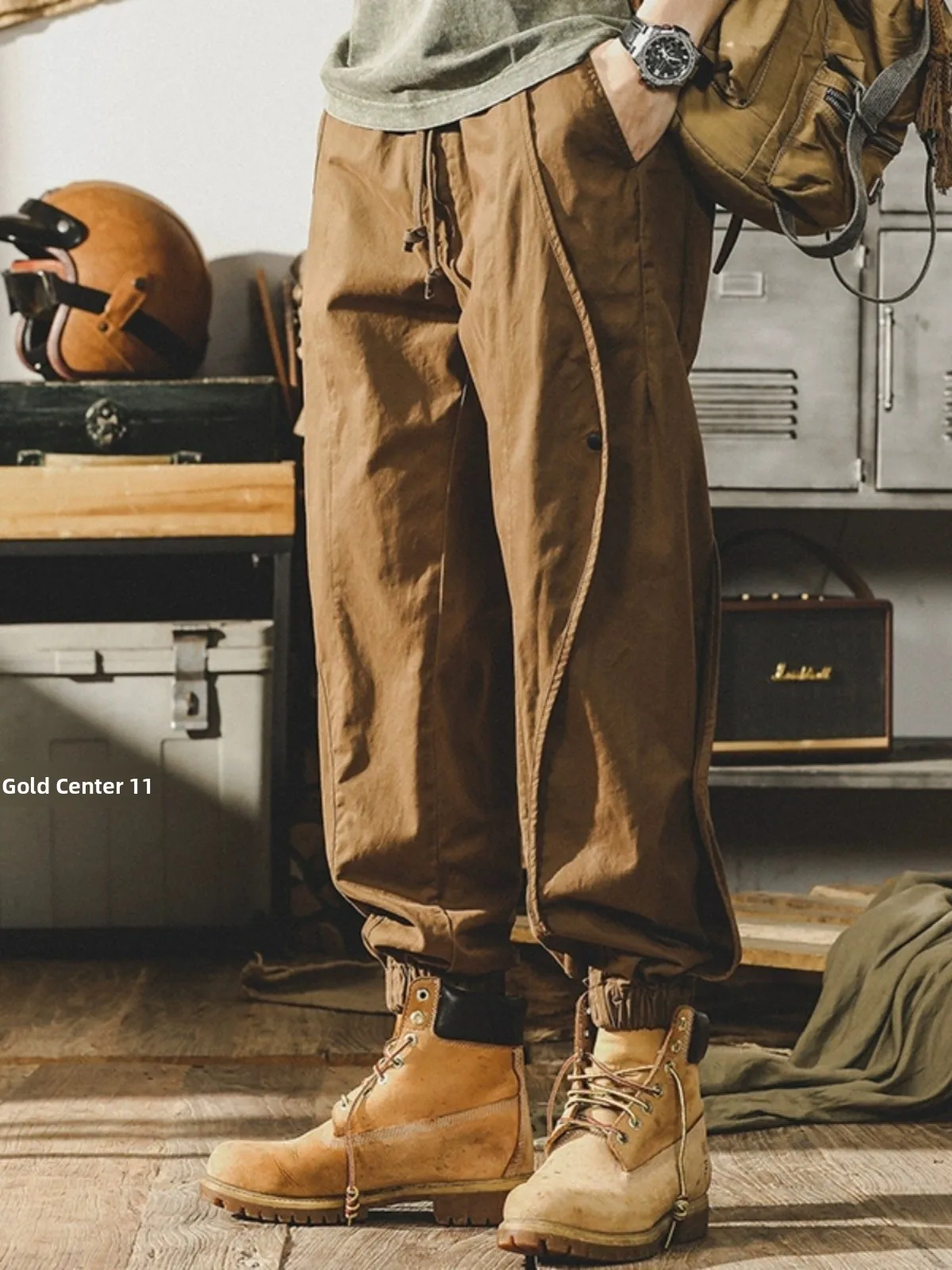 

American Retro Workwear Casual Pants Men's Spring Autumn Trendy Loose Large Size Straight Leg Wide Leg Trousers Harlan