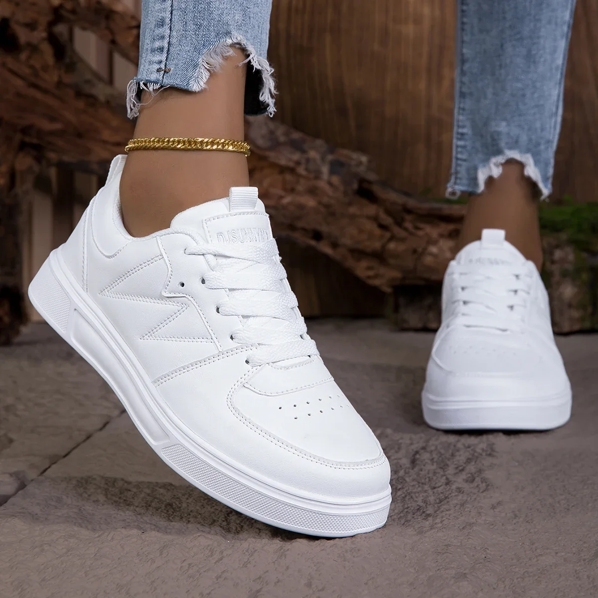 Fashion Women Casual Shoes Breathable Walking Flat Shoes Sneakers White Female Footwear Sports Running Outdoor Walking For women
