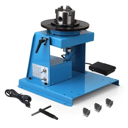 Rotary Welding Positioner KC-80 15KG Turntable Table Portable Welder Positioning Machine for Cutting Grinding Assembly Testing