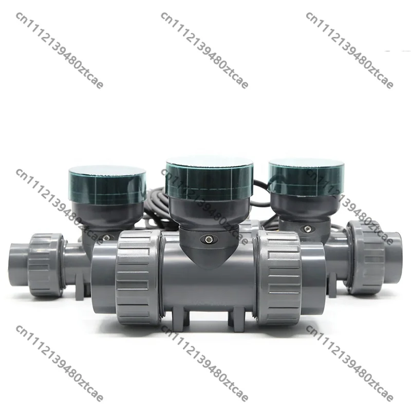 Industrial Turbine Flow Meter DN15-DN80, PVC Body Digital Flow Counter, RS485 RTU Modbus for Chemical & Water Pipeline