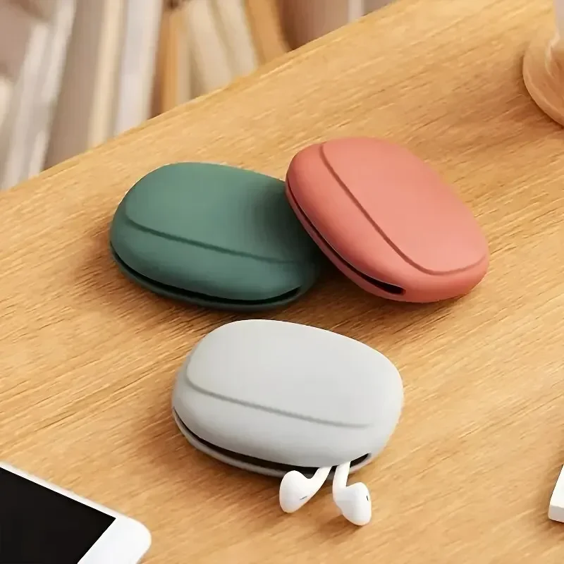 

Silicone Storage Bag, Data Cable Storage Bag, Multifunctional And Convenient Headphone Charger Storage Box
