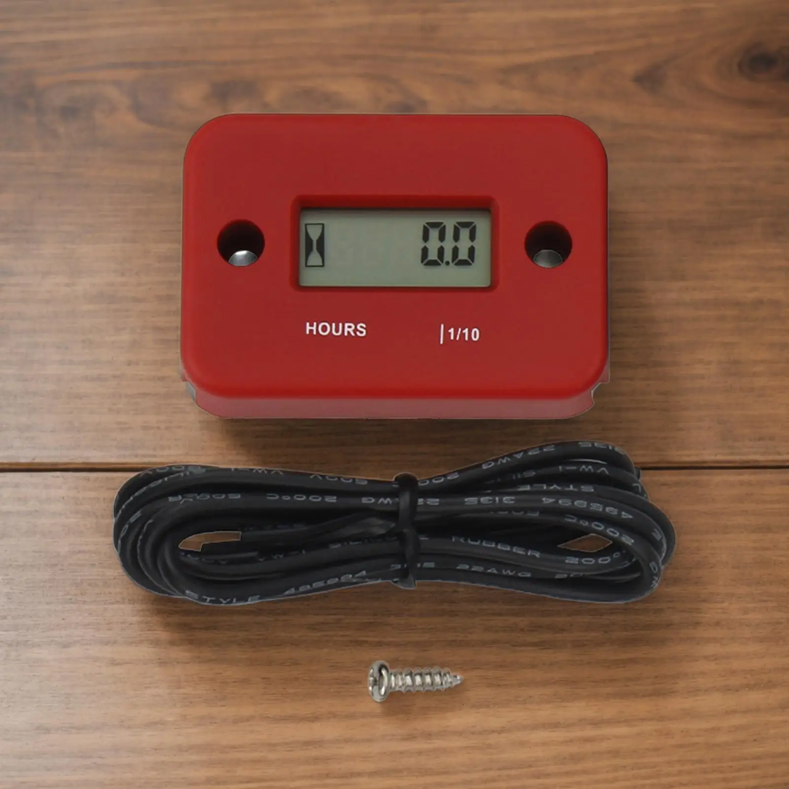 Small Engine Hour Meter Inductive Timer With Wires Digital Display Timing Measurement Gauge For Lawn Mower Snowmobile Marine