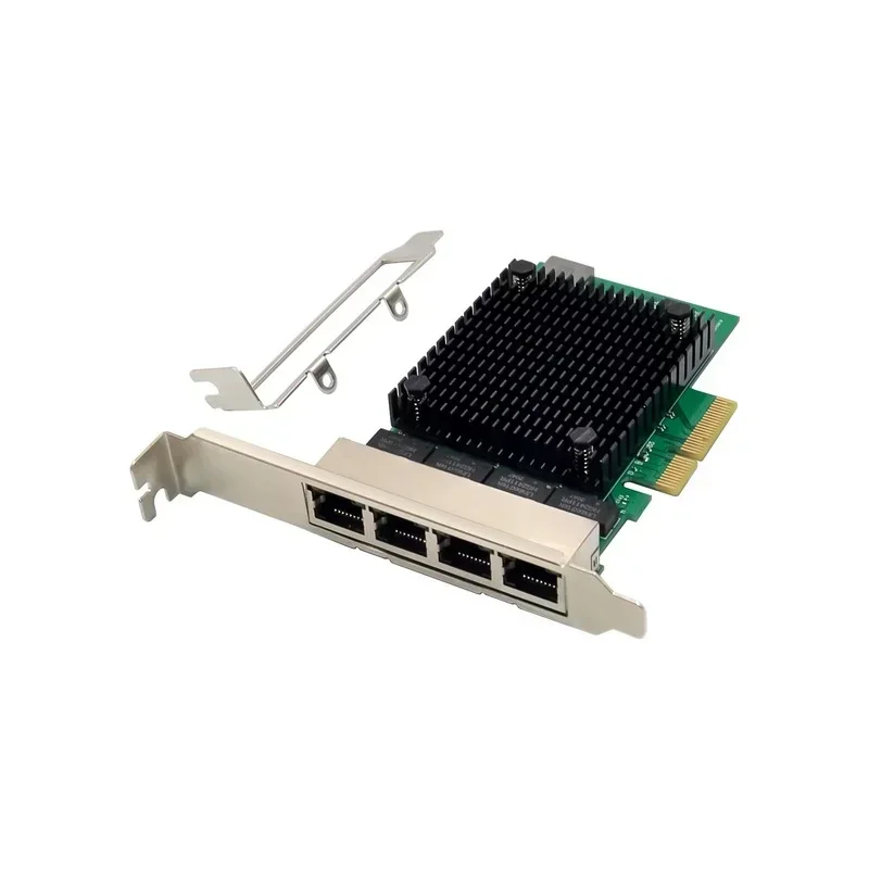 4 Ports PCIe x4 2.5 Gigabit RJ45 Lan 10/100/1000/2500Mbps Realtek 8125 chip Quad Port 2.5G NIC PCI-e Network Card Server
