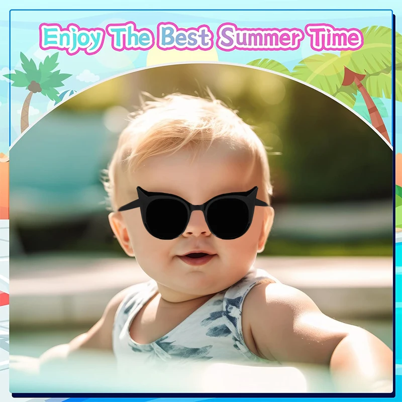 2024 New Children Simple Little Devil Cute Sunglasses UV400 Girls Boys Colors Fashion Protection Sunglasses Kids Sun Glasses