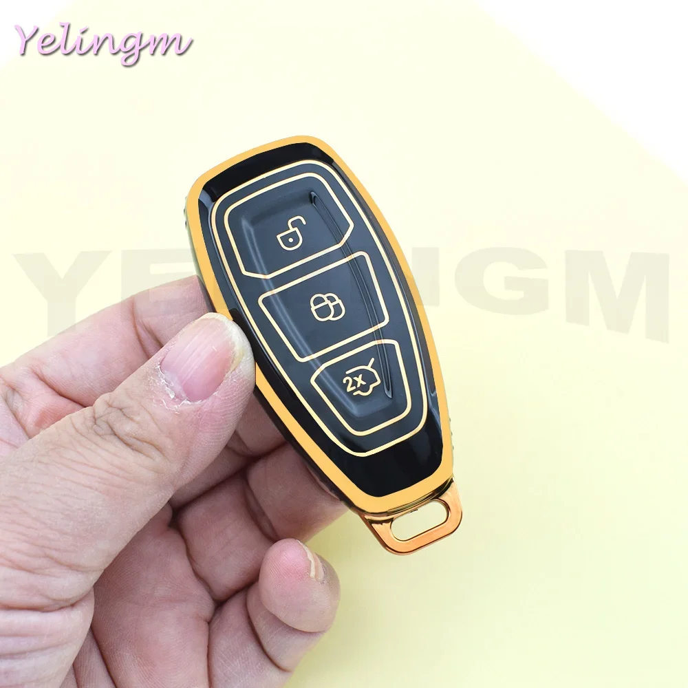 3 Buttons Key Cover For Ford Transit Custom Mondeo Fiesta Kuga ST Line MK3 Focus 3 Station Wagon Ecosport Case Key Protection view 6