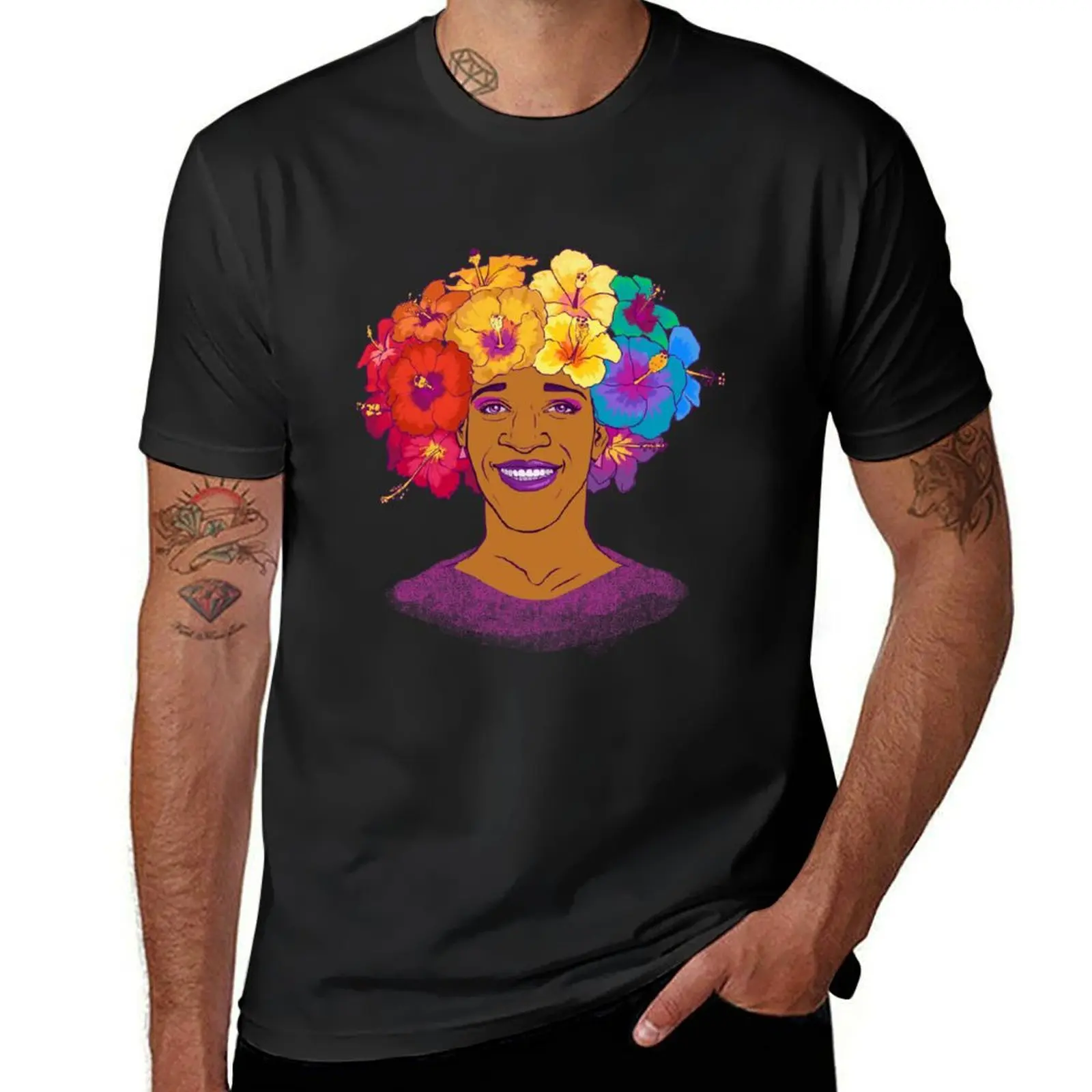 

Marsha Johnson - Hero and Icon T-Shirt tees customizeds tshirts for men