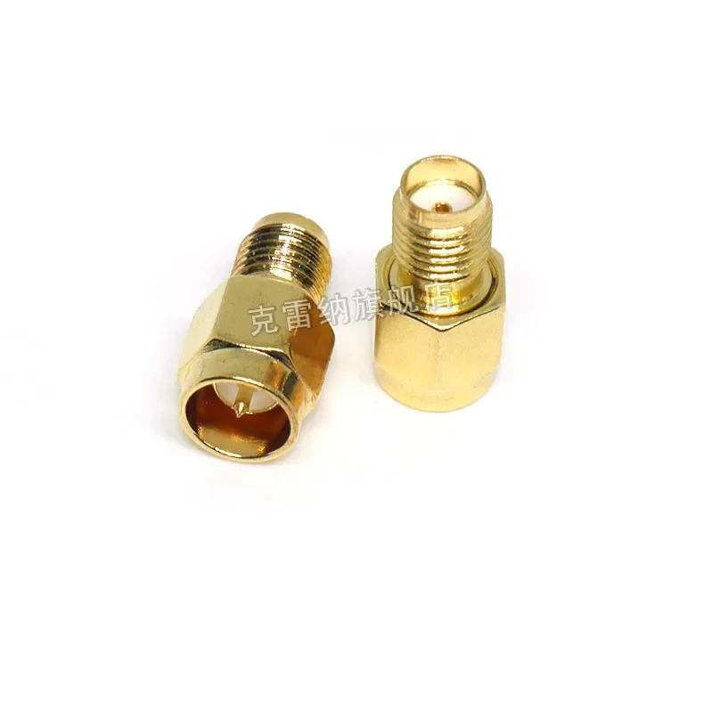 5pcs  SMA RF adapter SMA-JK external screw internal hole to unthreaded internal needle quick insertion double reverse