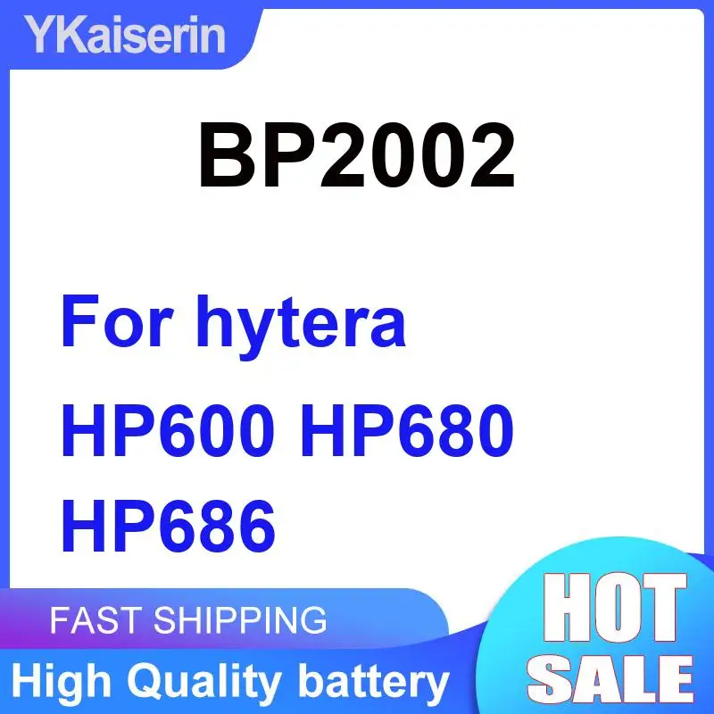 Walkie Talkie Battery Hardwearing For Hytera HP600 HP680 HP686 2000Mah BP2002 Robust