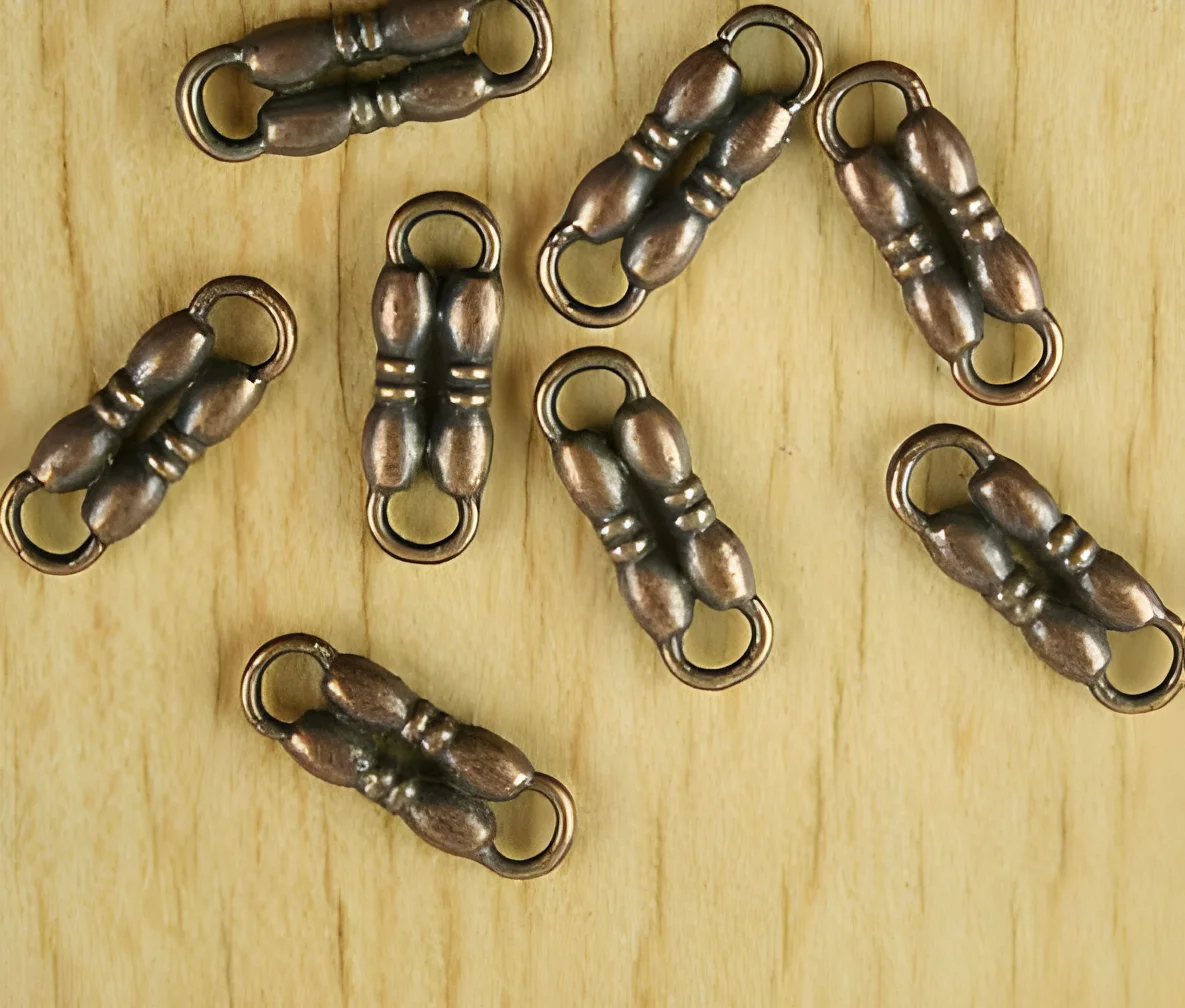 

50pcs 17*6mm Alloy matel antiqued copper crafted connectors HWH2111