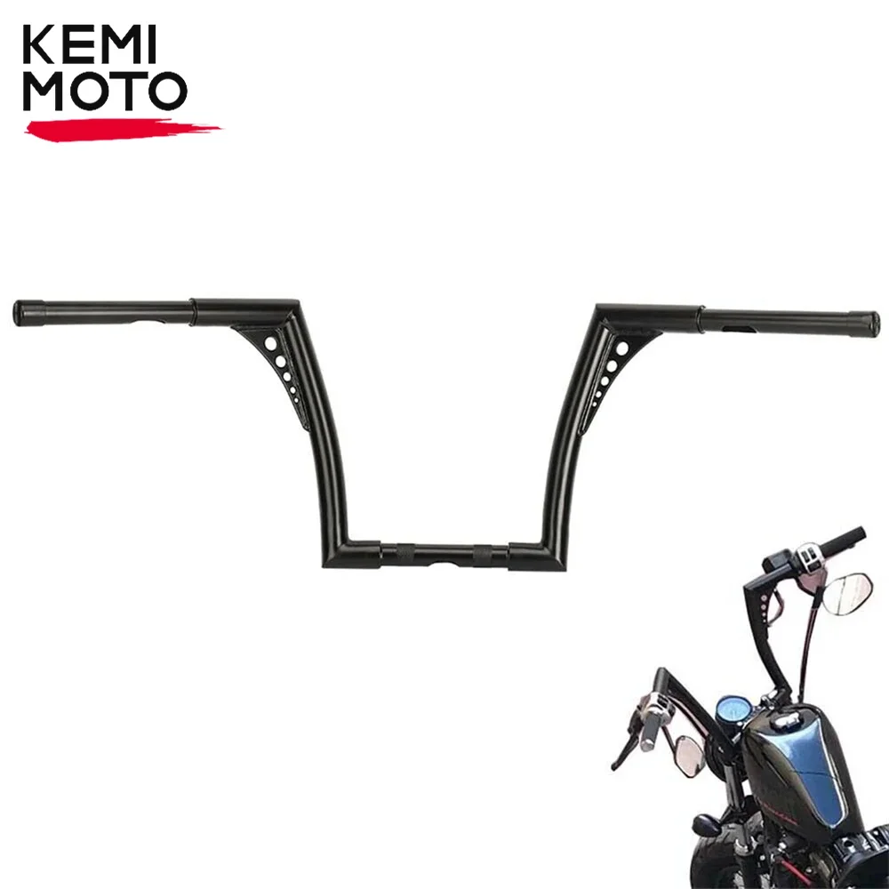 

For Sportster 1-1/4" Motorcycle Handlebar 12" 14" Rise Ape Hangers Handlebar For Softail Dyna FLST FXST Handle Bar Accessories