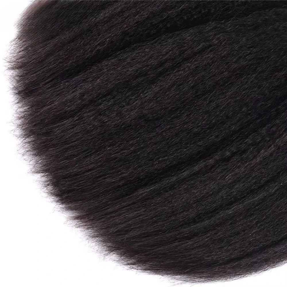 30 بوصة غريب حزم مستقيمة صفقة شعر بشري لعذراء نسج حزم 2/3/4 قطعة البرازيلي ياكي وصلات شعر طبيعية نهاية سميكة