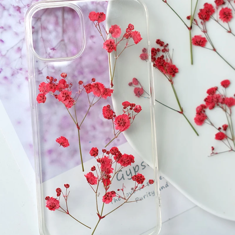 12pcs/5-8cm,New color pressed babysbreath dried flowers branches,DIY bookmarks table lamps nail art beauty cosmetics materials
