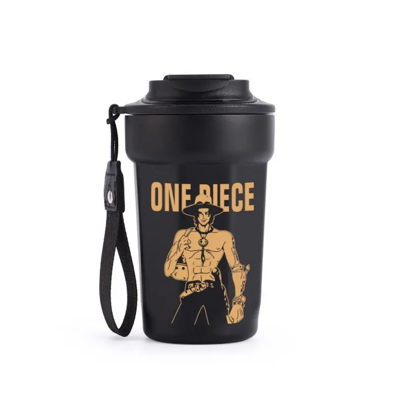 ONE PIECE Luffy Thermos Cup Cute Anime Roronoa Zoro 2D Coffee Cup Cold Portable 316 Stainless Steel Thermos Cup