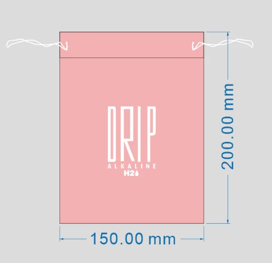 

1000 шт., 15x20 см, розовые полиэфирные сумки, с трафаретной печатью, с белым логотипом и белыми нитками, индивидуальный логотип