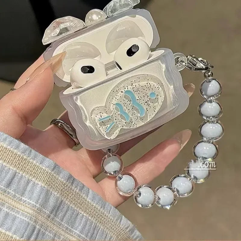 Cute Strar Fish Case For Apple AirPods 4 Cover Soft TPU Protective  Pods Pro 2  3 2 1 With Hook