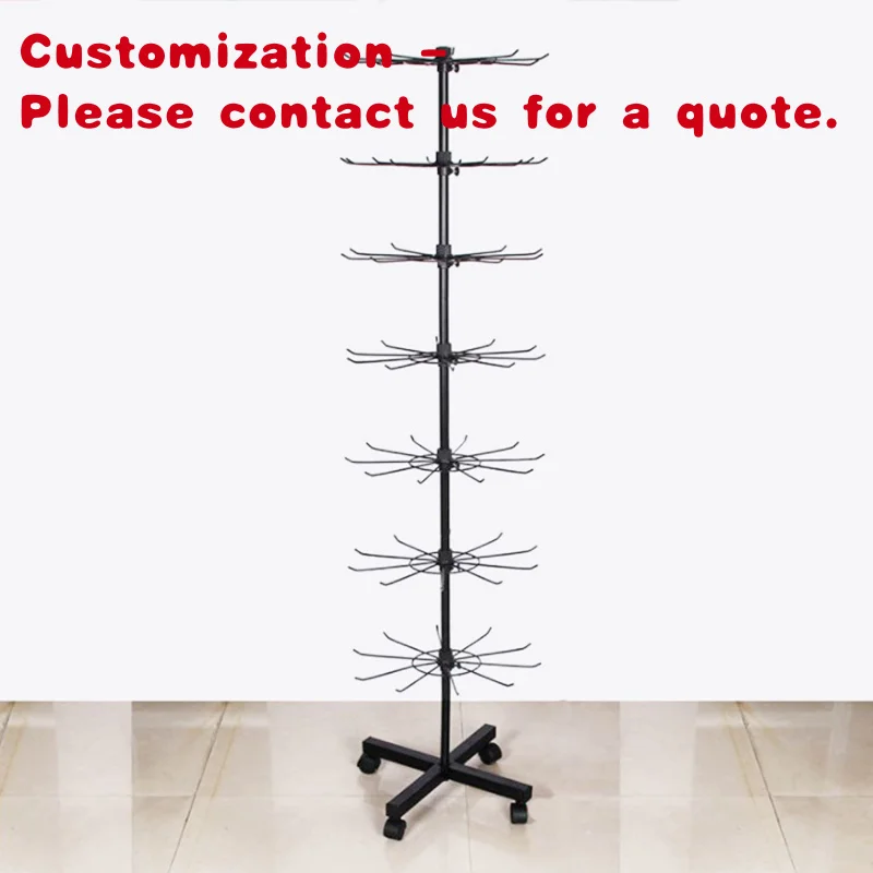 

custom.Metal Rotating Display Stand Spinning Floor Hanging Wire Jewelry Display Rack Socks Display Stand Shops