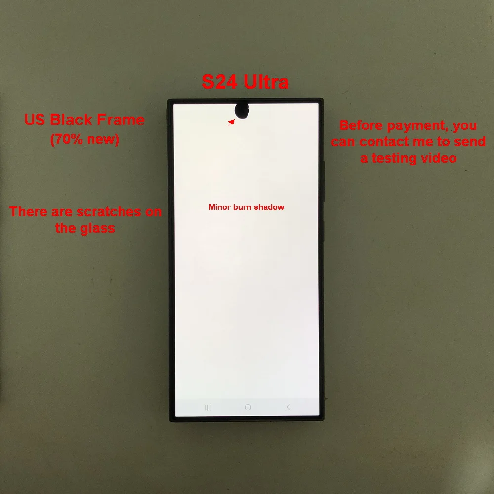 6.8' Super AMOLED For Samsung Galaxy S24 Ultra 5G S928B S928U S928E LCD Display Touch Screen Digitizer With Defects Screen image 3