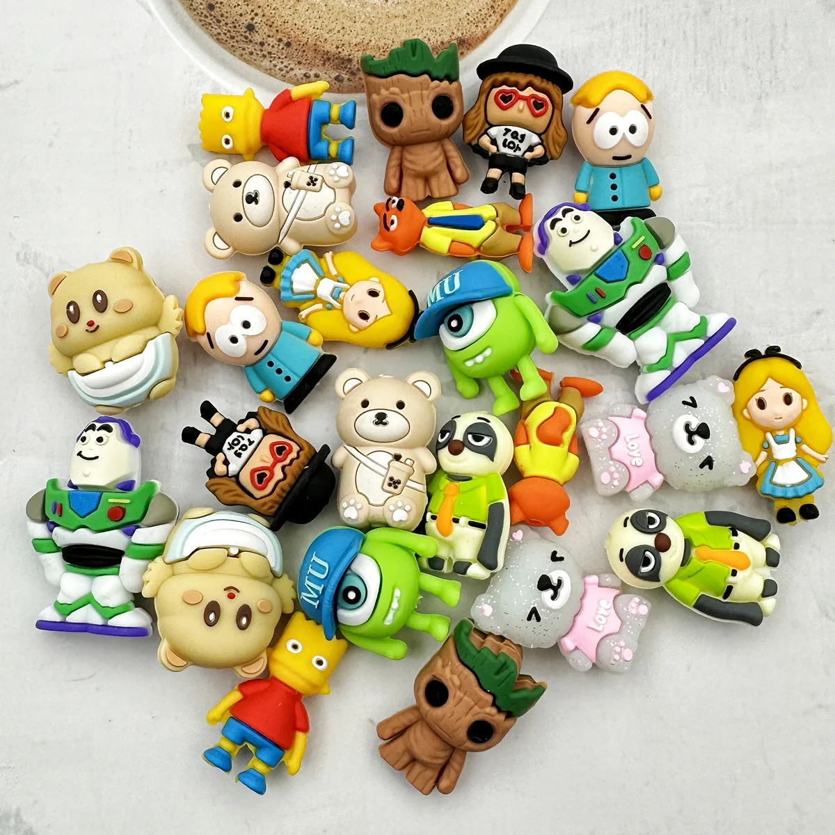 10PCS 3D Silicone Beads DIY Ornaments 3D Cartoon Beads Silicone Bead Handmade DIY Pen Nipple Chain Jewelry Wholesale Accessories