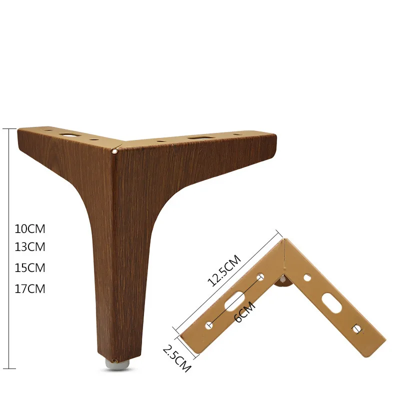 1Pcs Walnut 10/13/15/17cm Sofa Legs for Chinese Style Furniture Feet TV Cabinet Support Cabinet Legs Cabinet Feet Table Feet