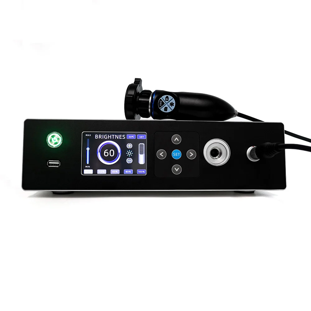 Medical 2 In 1 Endoscope Camera System, Rigid Endoscopic 1080P Full HD Image System With LED Cold Light Source For ENT
