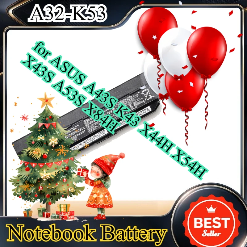 

Аккумулятор A32-K53, совместимый с ASUS A43S K43 X44H X54H X43S A53S X84H