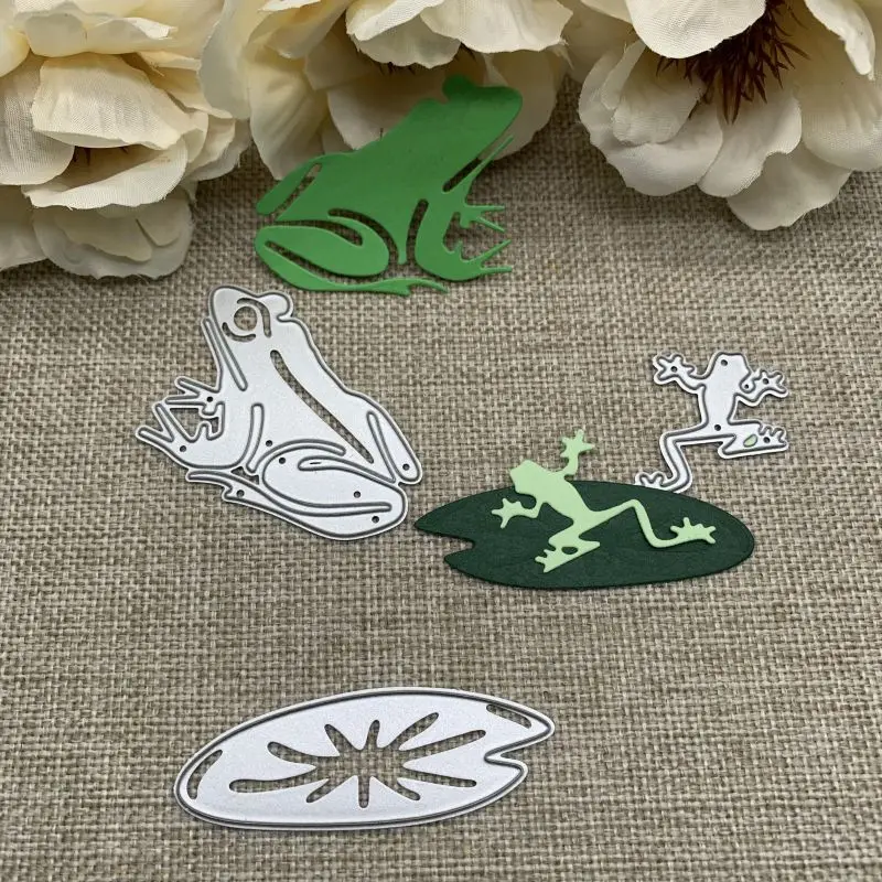 Frog lotus leaf Metal Cutting Dies Stencils For DIY Scrapbooking Decorative Handcraft Die Cutting Template Mold