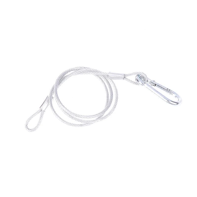 1ชิ้นเชือกความปลอดภัย kabel pengaman สายเคเบิลความปลอดภัยเบ็ดตกปลาเรืองแสงอุปกรณ์แสงบนเวทีแถบไฟ LED รับน้ำหนักสูงสุด20กก.
