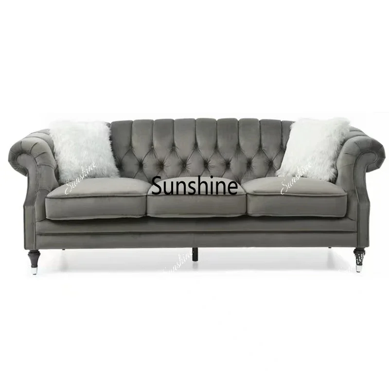 Adults Single Green Couch European Velvet Latex Sleeper Living Room Sofas Double Lounge Modern Luxury Canape Salon Furniture