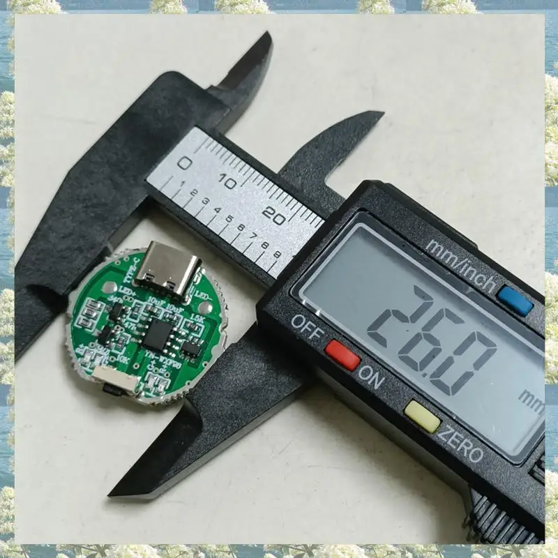 Placa de controle de lanterna 10w, brilho ajustável, módulo de gerenciamento de bateria, placa de proteção de carregamento com interruptor