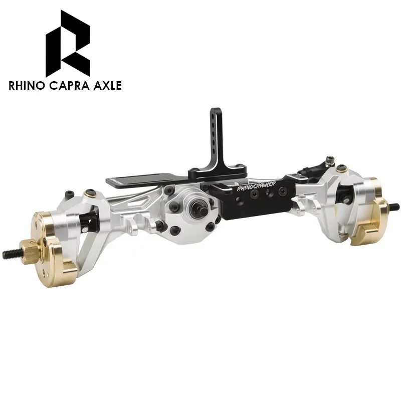 Rhino Capra Axles CNC Aluminum Offset Porta Battery Servo Mounts Riser Rear Link For 1/10 RC Crawler Axial Capra 1.9 UTB LCG