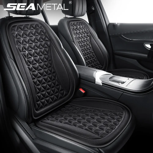 SEAMETAL-funda para asiento de coche 3D, cojín transpirable para asiento de coche, diseño convexo para disipación de calor, Protector Universal para silla a prueba de sudor