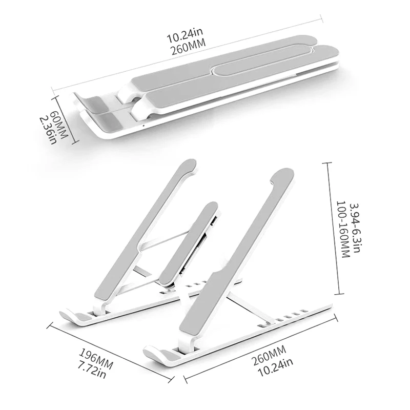 Tragbare Laptop Stand Tablet Halter Für Computer Faltbare Unterstützung Basis Cooling Pad Hebe Platte Notebook Ständer Halter