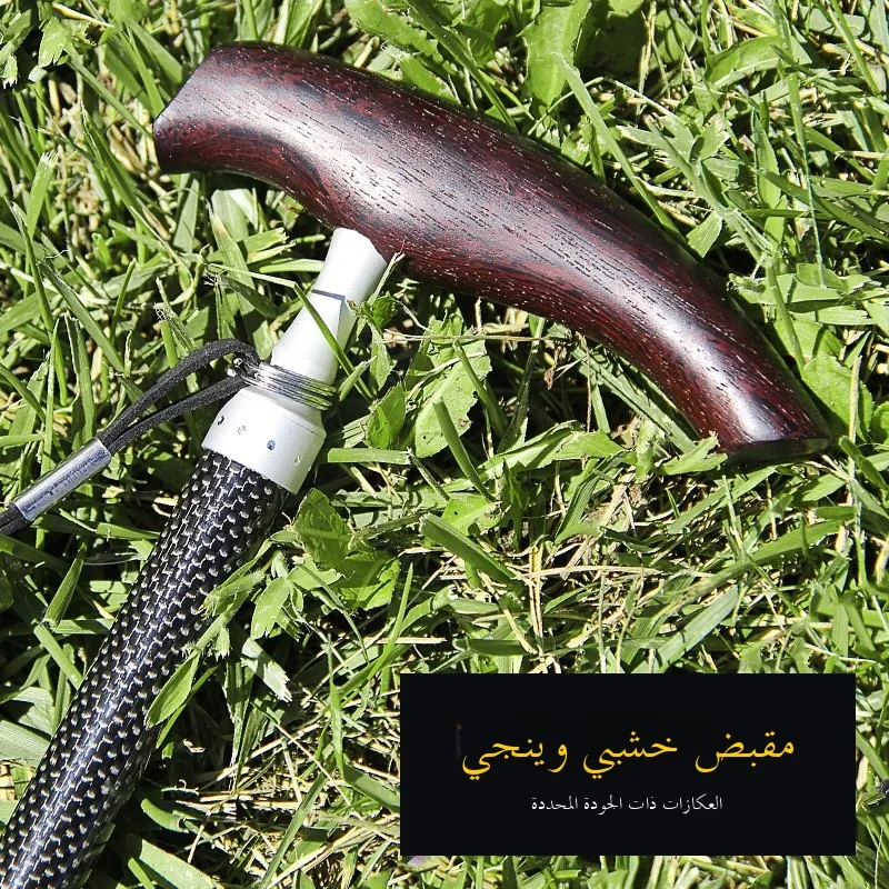 

Ultra-Light Carbon Fiber Single-Cane Walking Sti Portable Exble e Anti-Slip Mountain Climbing Cane for ly