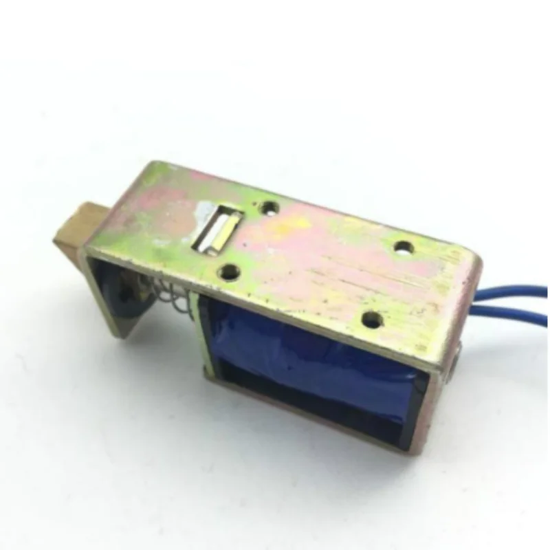 DC 12V/DC24V 1A 10mm Stroke 15N Holding Force Open Frame Push Type Solenoid Electromagnet JF-S0837DL