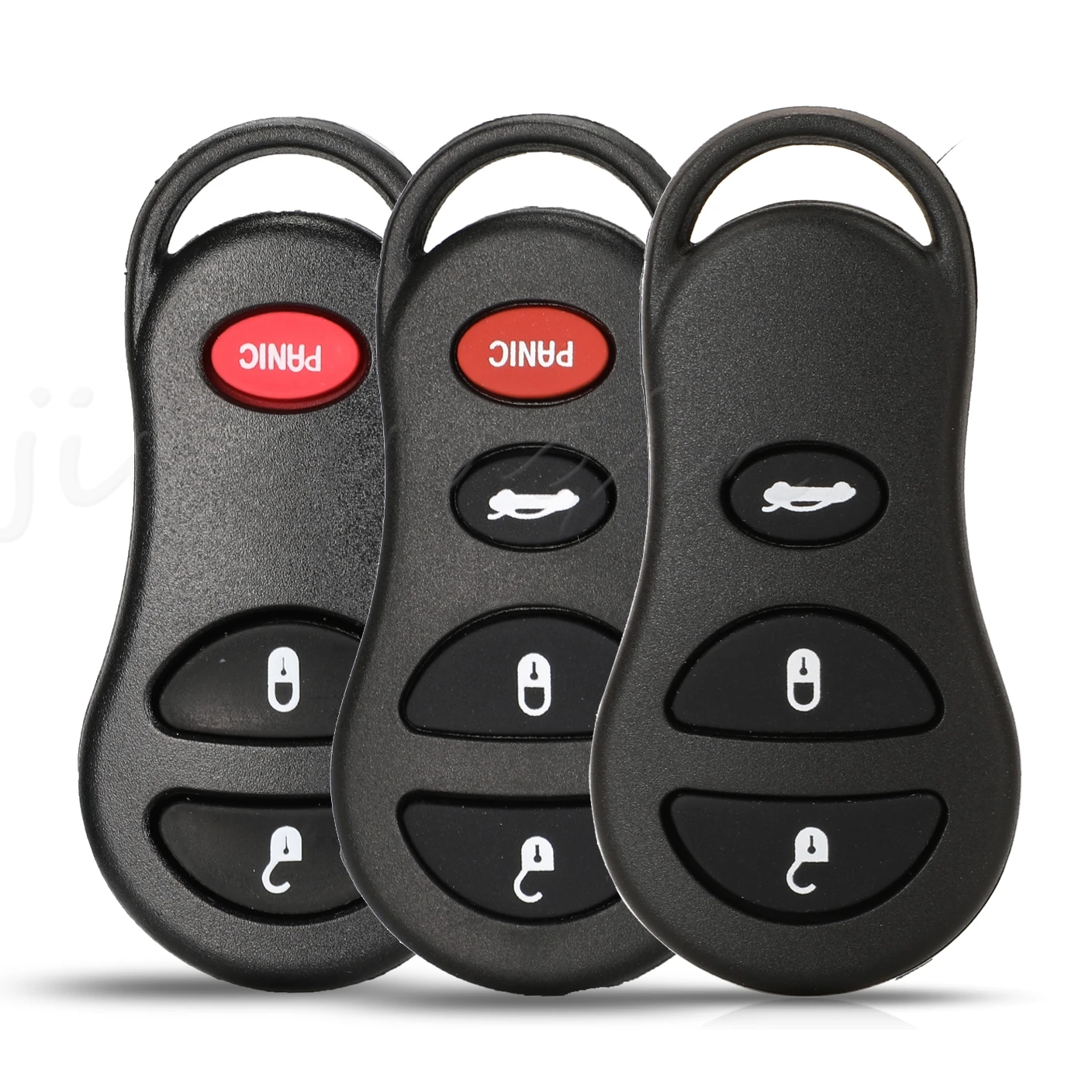 Jingyuqin 3/4 Buttons Remote Car Key Shell Cover Case For Dodge Chrysler Sebring Jeep Liberty  Replacement