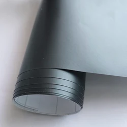 Premium Black Matte Vinyl Car Wrap Film Foil Sticker Sheet Vehicle Decal Window Trim Console Computer Air Bubble Free