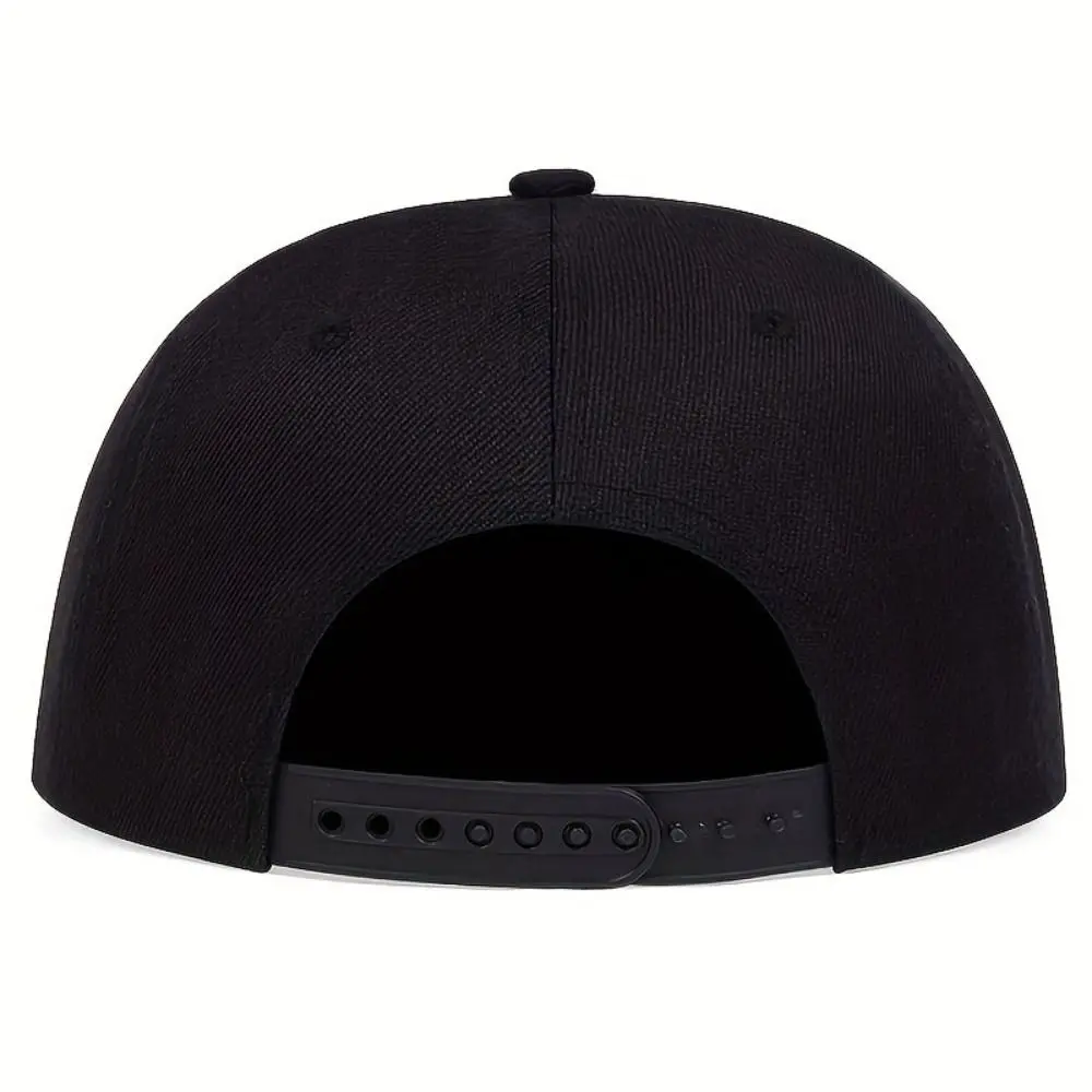 New Polyester Hip-hop Hats Adjustable Breathable Baseball Caps Flat Edge Flame Embroidery Snapback Baseball Hat Spring Autumn