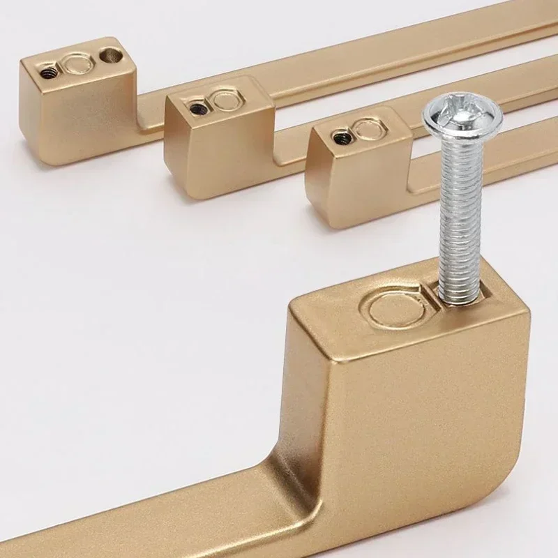 LMNY American-style Aluminum Alloy Golden Cabinet Handles Drawers Door Handles Kitchen Hardware Accessories