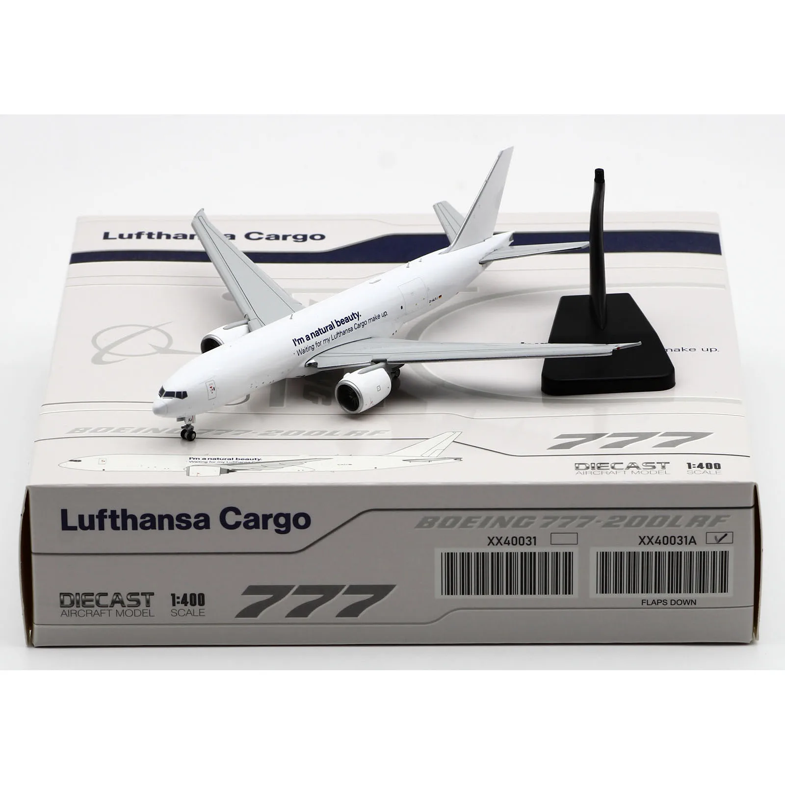 

XX40031A Alloy Collectible Plane Gift JC Wings 1:400 Lufthansa Cargo Boeing B777-200LRF Diecast Aircraft Model D-ALFJ Flaps Down