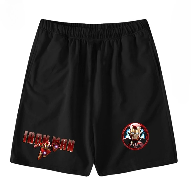 

Marvel Collaboration Iron Man Avengers 4 Movie Quick Drying Shorts for Men, Children, and Students 5 Quarter Length Pants