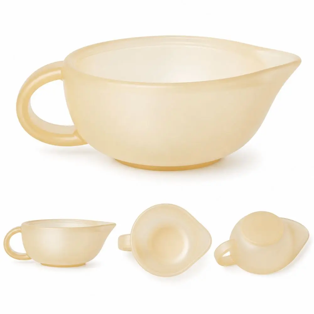 Silicone Baby Feeding Bowl Non Spill with Handle Baby Training Bowl Soft Spout Heat Resistant Baby food bowl
